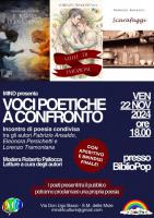 Bibliopop: Voci poetiche a confronto venerd 22 novembre Copertina